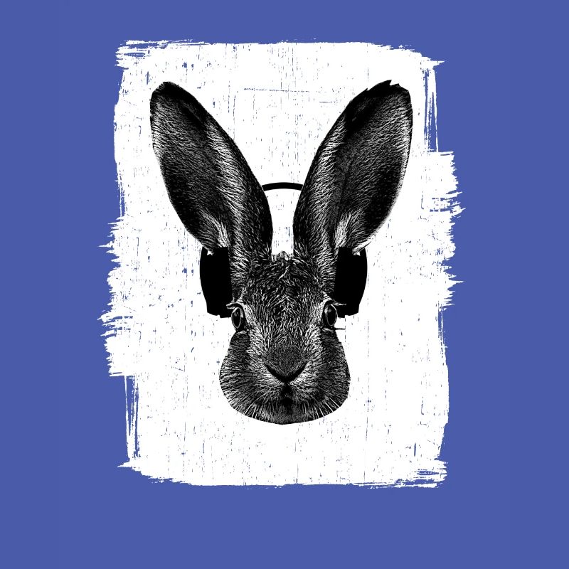 Bunny mit Kopfhörern