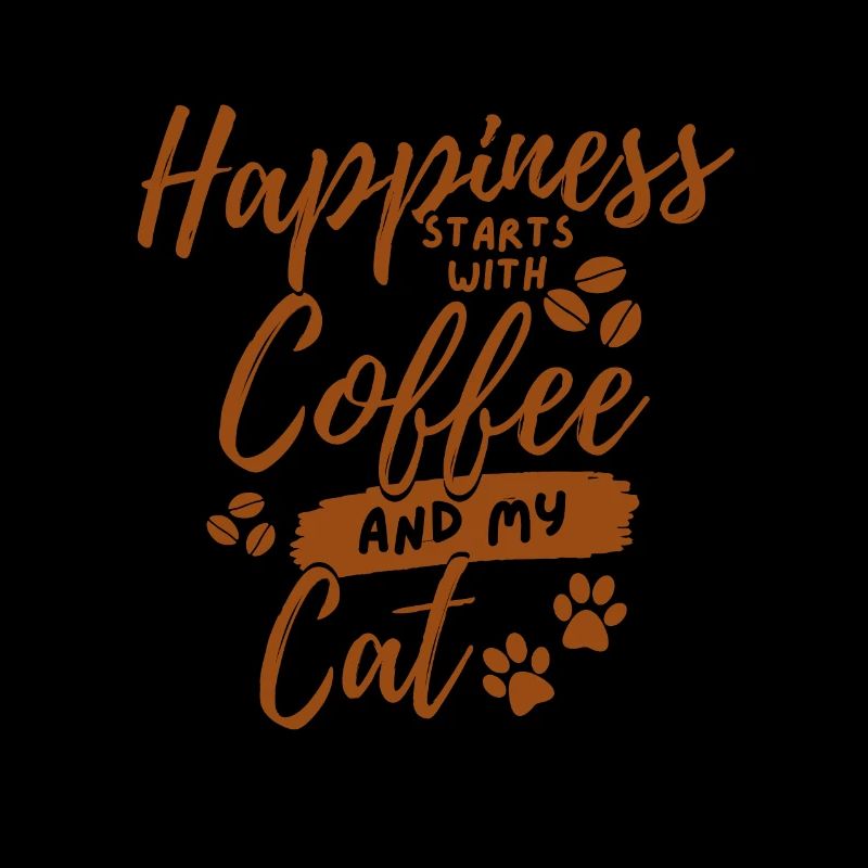 Amateur de chat de café