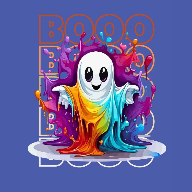 Chibi Float & Booo! Whimsical Wisp Tee!