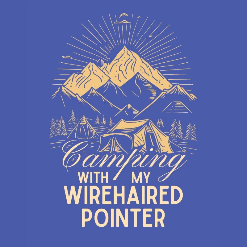 German Wirehaired Camping Wirehaired Pointer