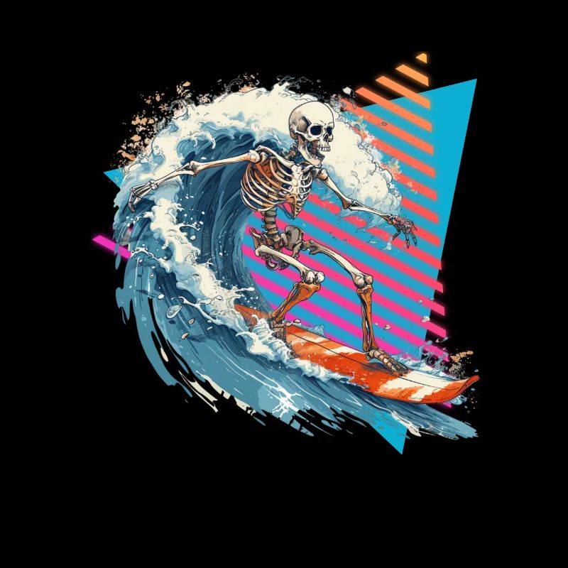 Skeleton Surfer 80s