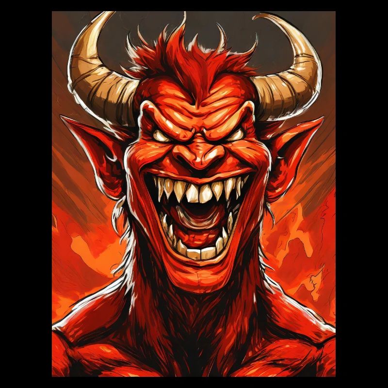 devil evil laugh smile monster dark horror scary