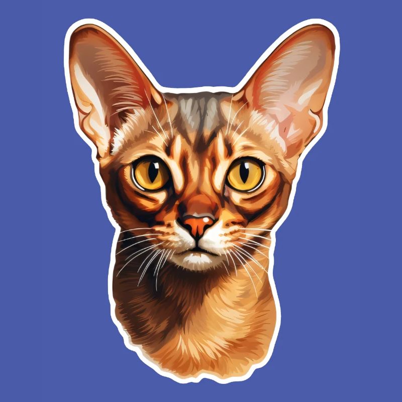 Abyssinian Cat Head