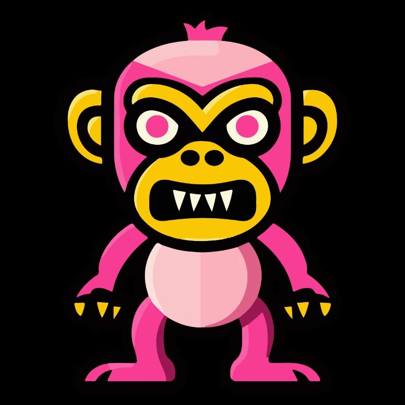 Monkey Halloween Comic Funny