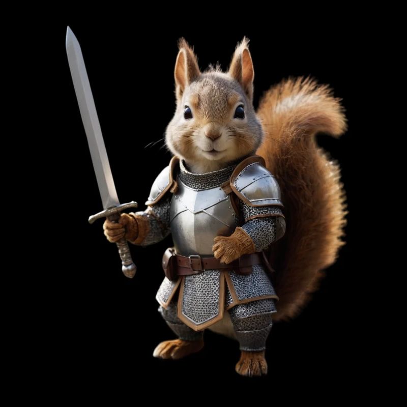 écureuil chevalier épée 3