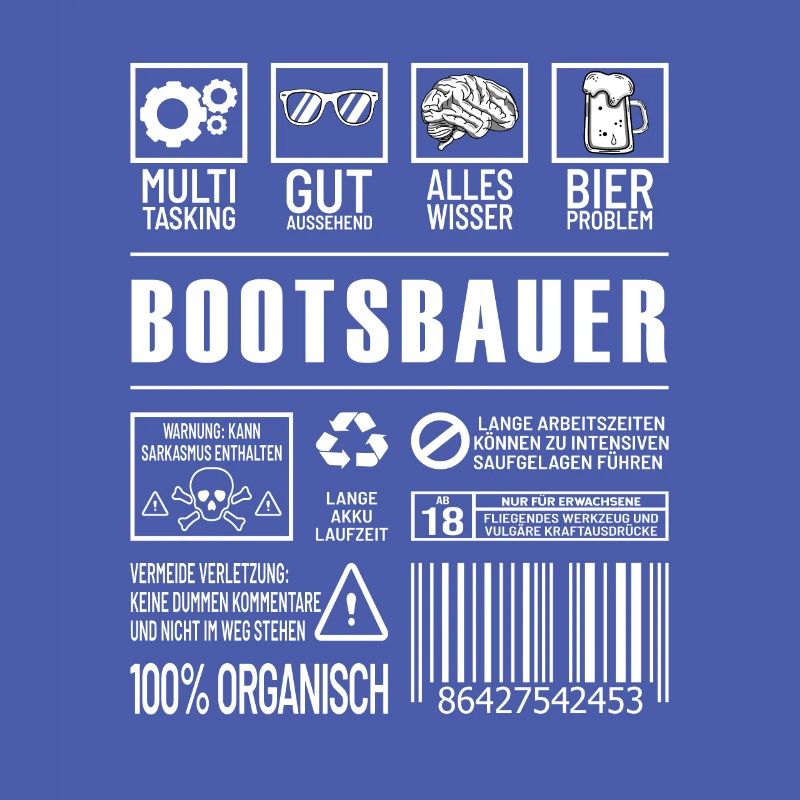 Bootsbauer Lustiger Beruf Spruch Schiffsbauer