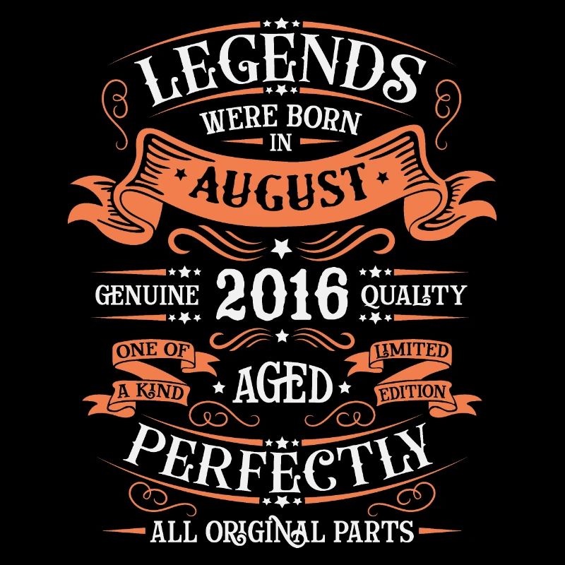 Août 2016 anniversaire 2016 légendes Août