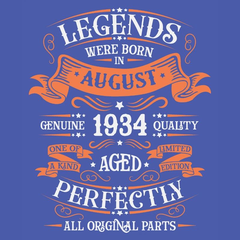 August 1934 Geburtstag Mann