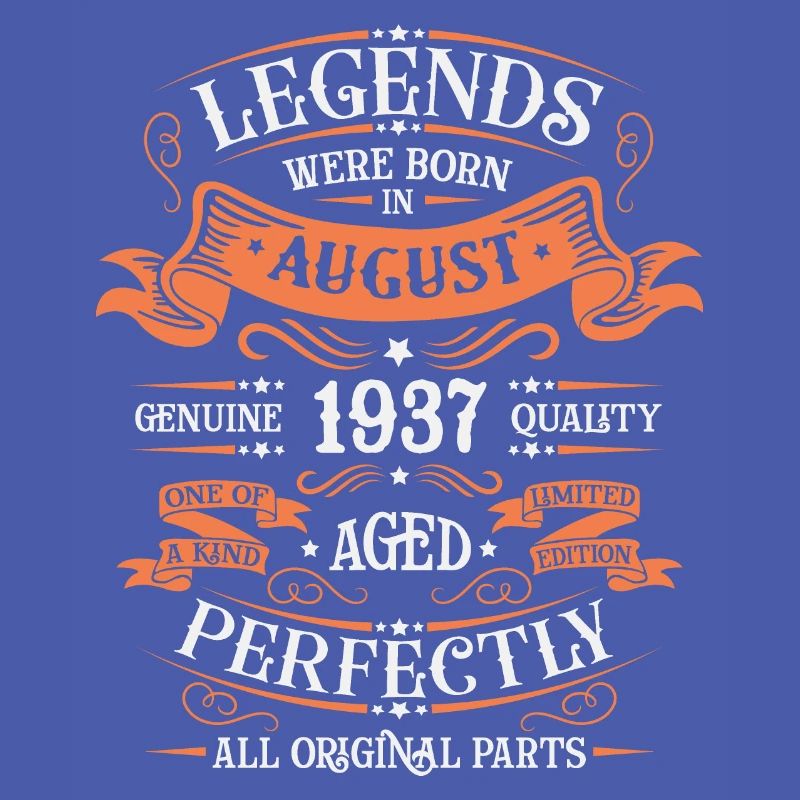 August 1937 Geburtstag Mann