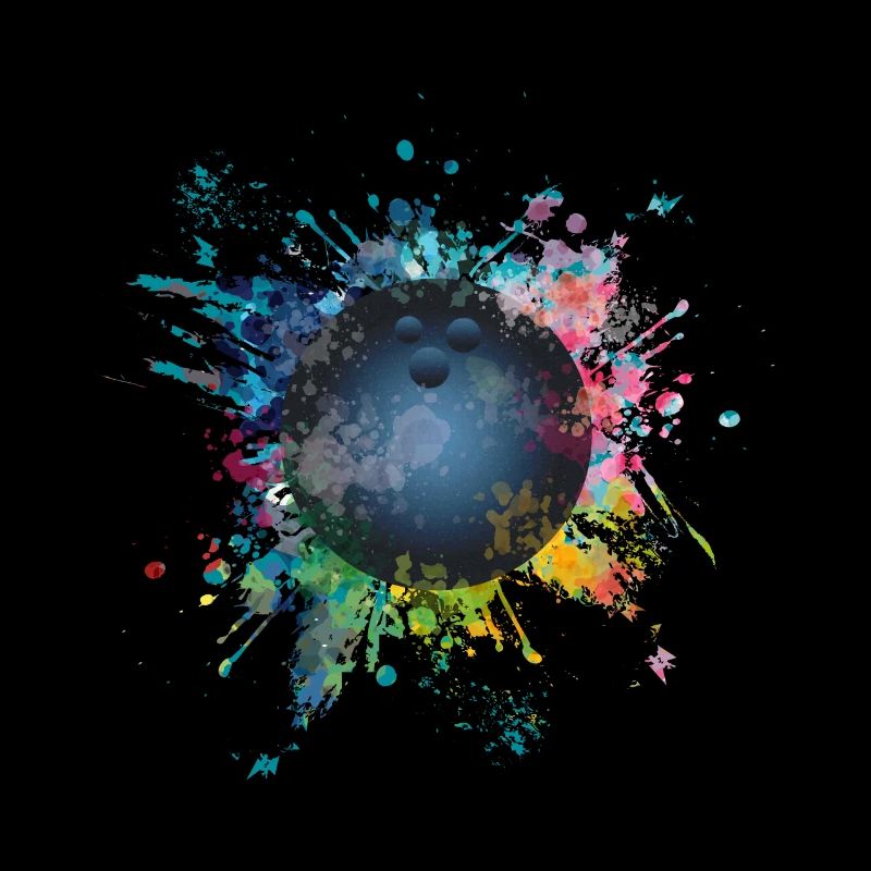Aqueuse explosion de couleur Splash Pins Boule de Bowling