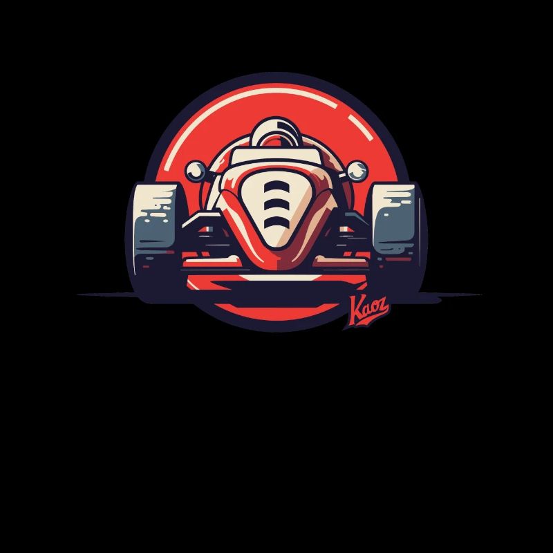 Simple retro racing car