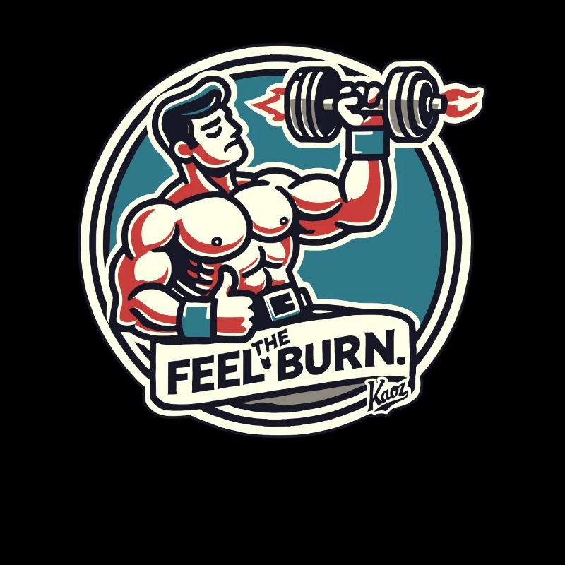 Bodybuilder pumps iron: Feel the burning sensation