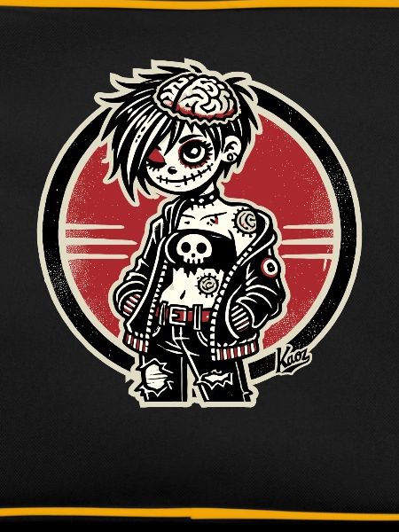 Cooles Emo-Zombie-Mädchen