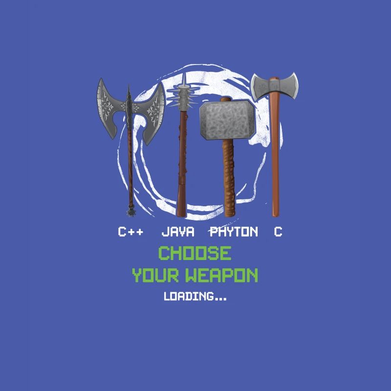 Funny Coder Programmer Entwickler Geeks Waffe