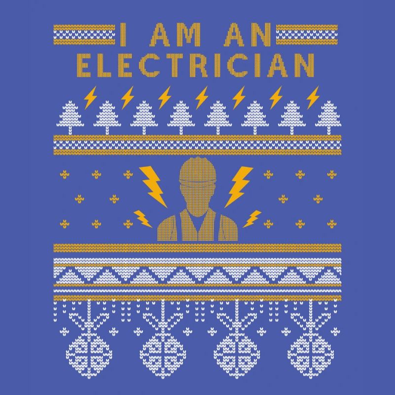 Cadeau de pull de Noël moche d'électricien