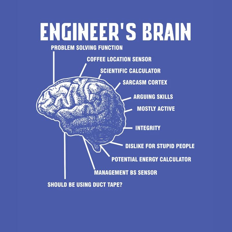 Engineers Brain Engineering Engineer Gift