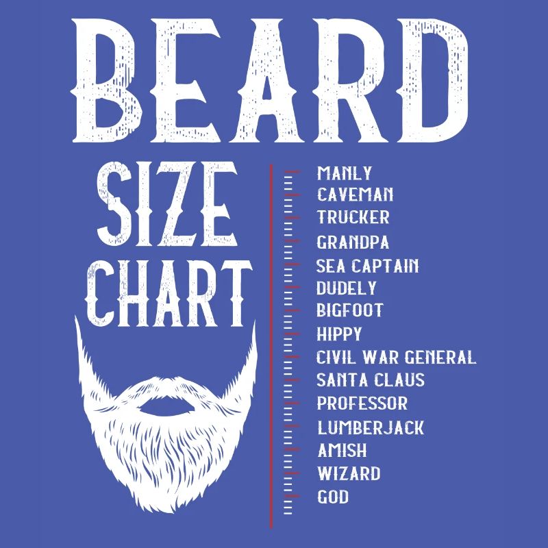 Beard size chart, beard, beard length