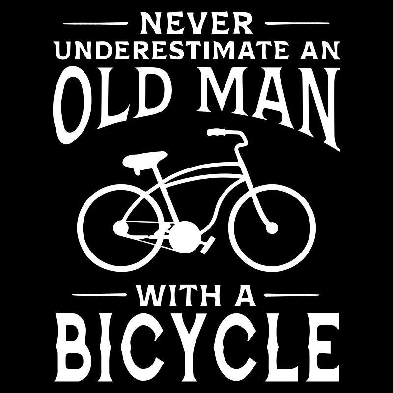 An Old Man With A Bicycle
