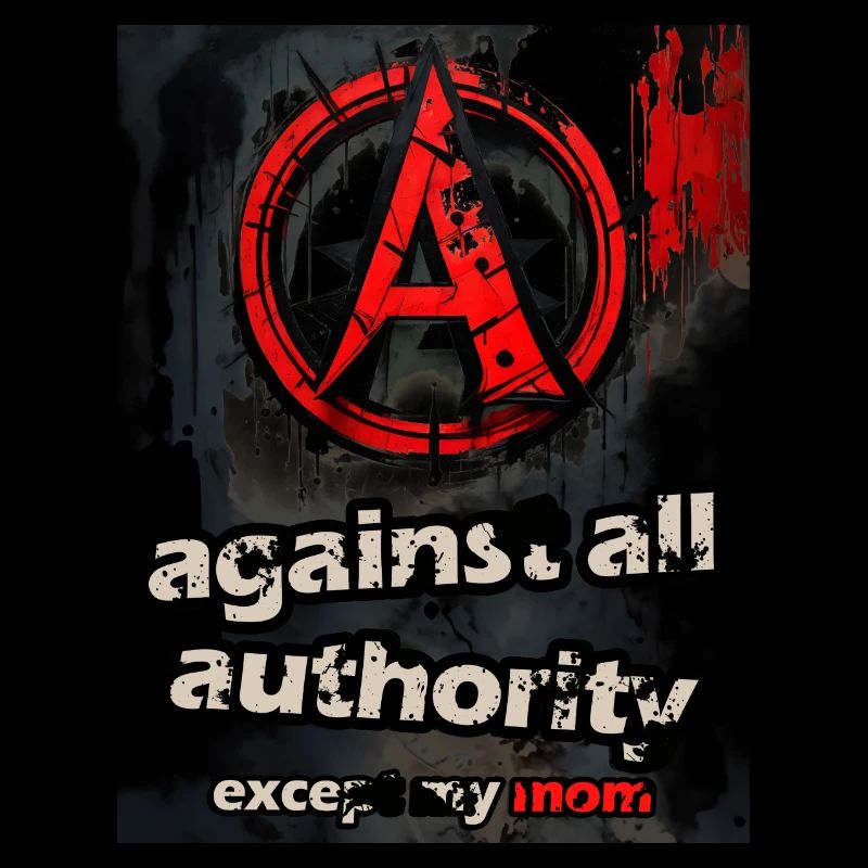 against all authority except my mom
