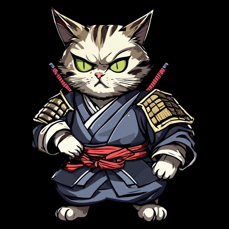 Chat samouraï #15