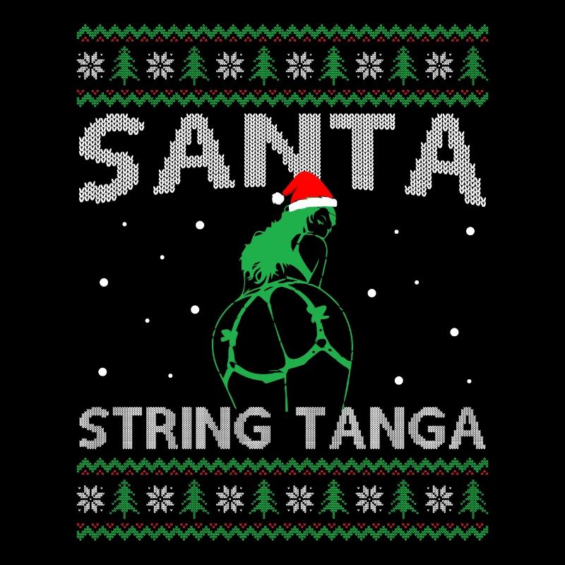 Santa Clause Wearing String Tanga - Ugly Christmas