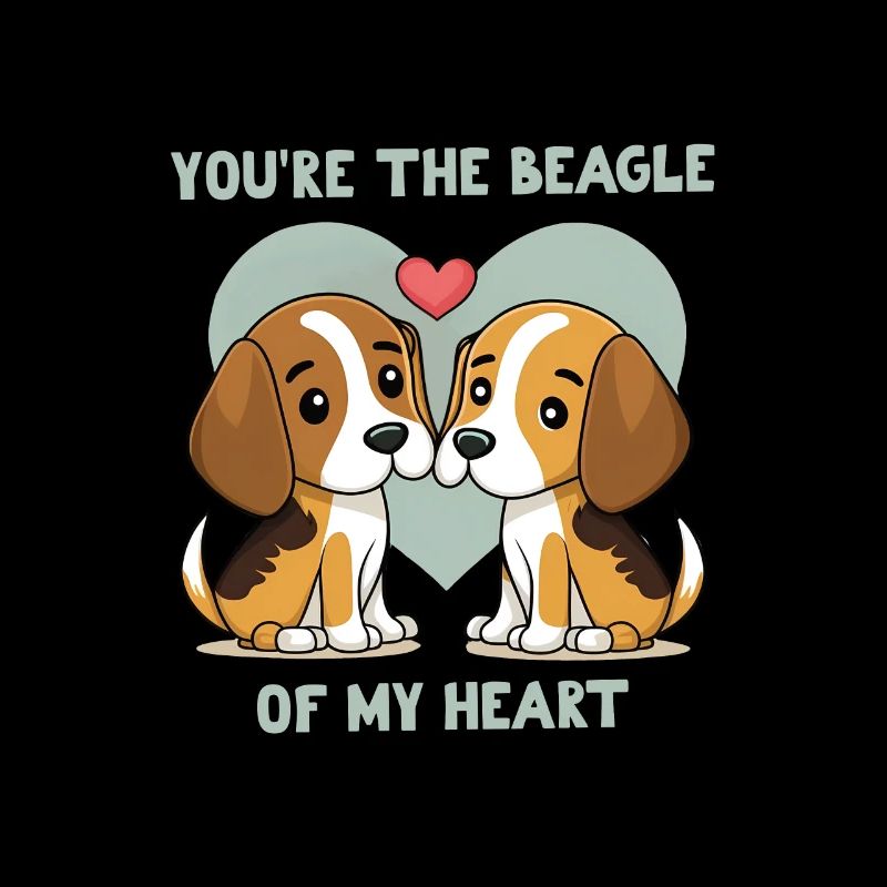 Tu es le Beagle de mon cœur Saint-Valentin
