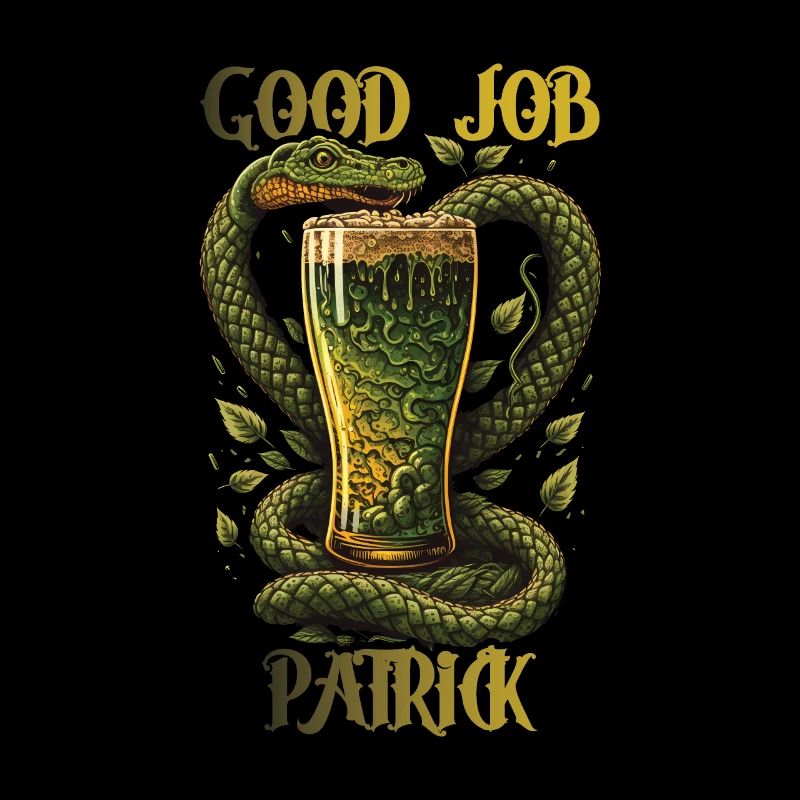 Bon travail Patrick - Serpent de la Saint-Patrick
