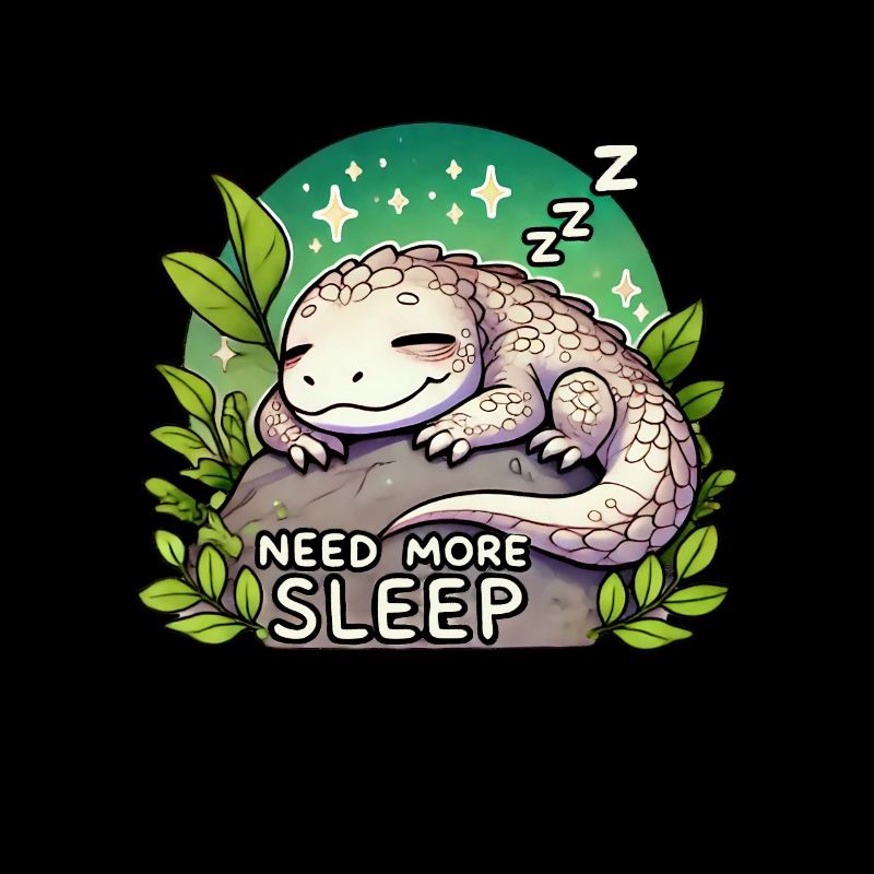 Need More Sleep Funny Lizard Humor Pajama