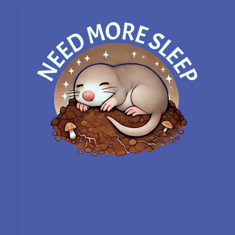 Need more sleep, funny mole,