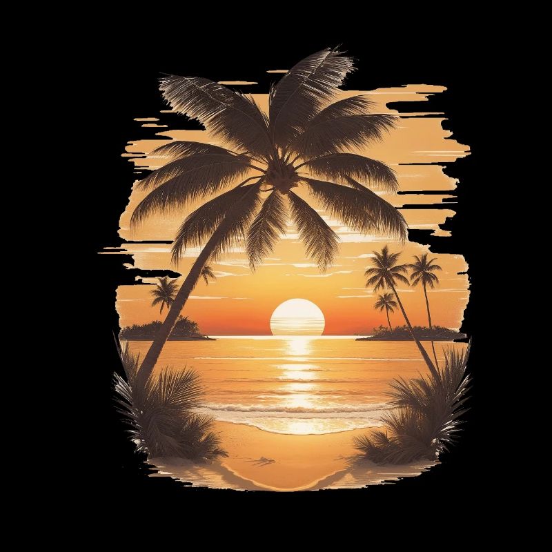Sunset Serenity: Strandszene