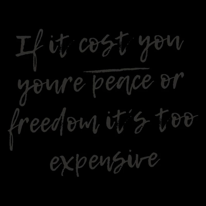 Wenn es Sie Ihren Frieden oder Ihre Freiheit kostet