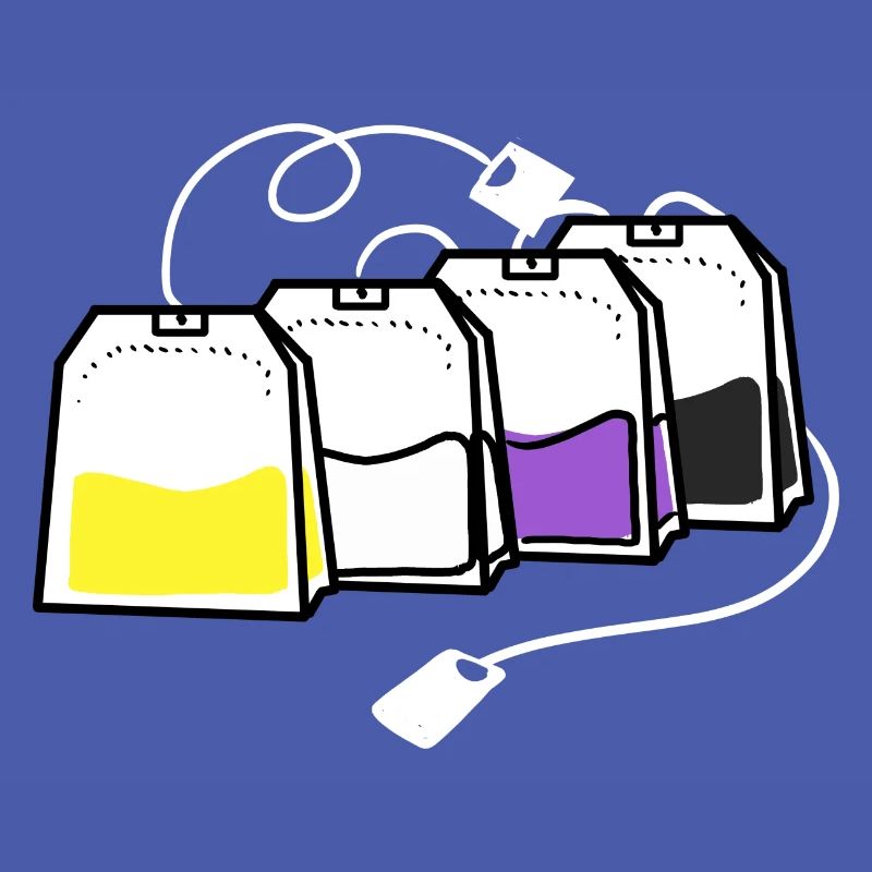 Nonbinary Pride Tea Bag Nonbinary Pride