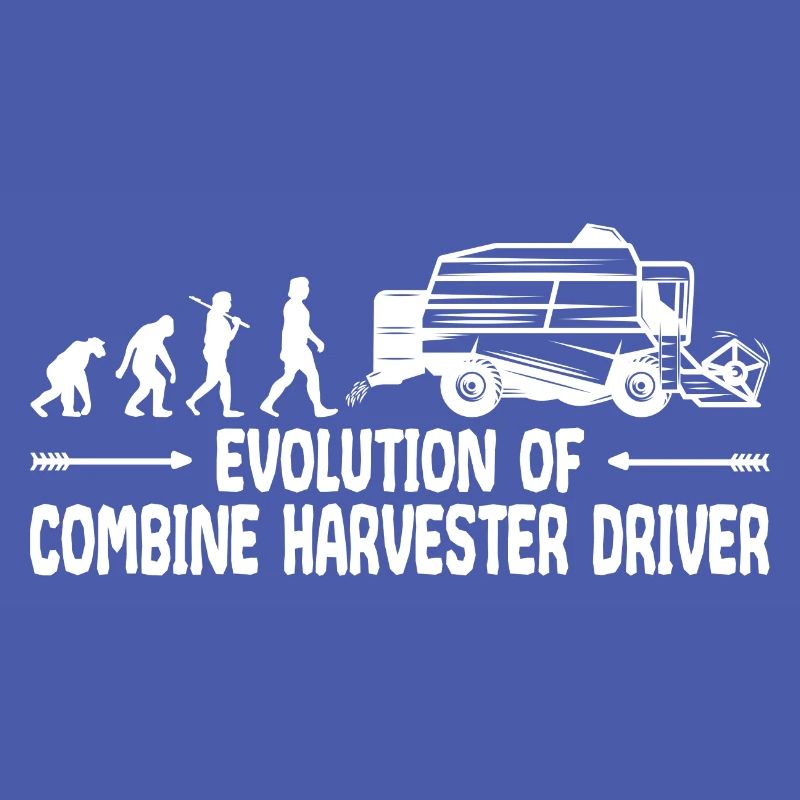 Combine Grain Farmer Evolution Funny