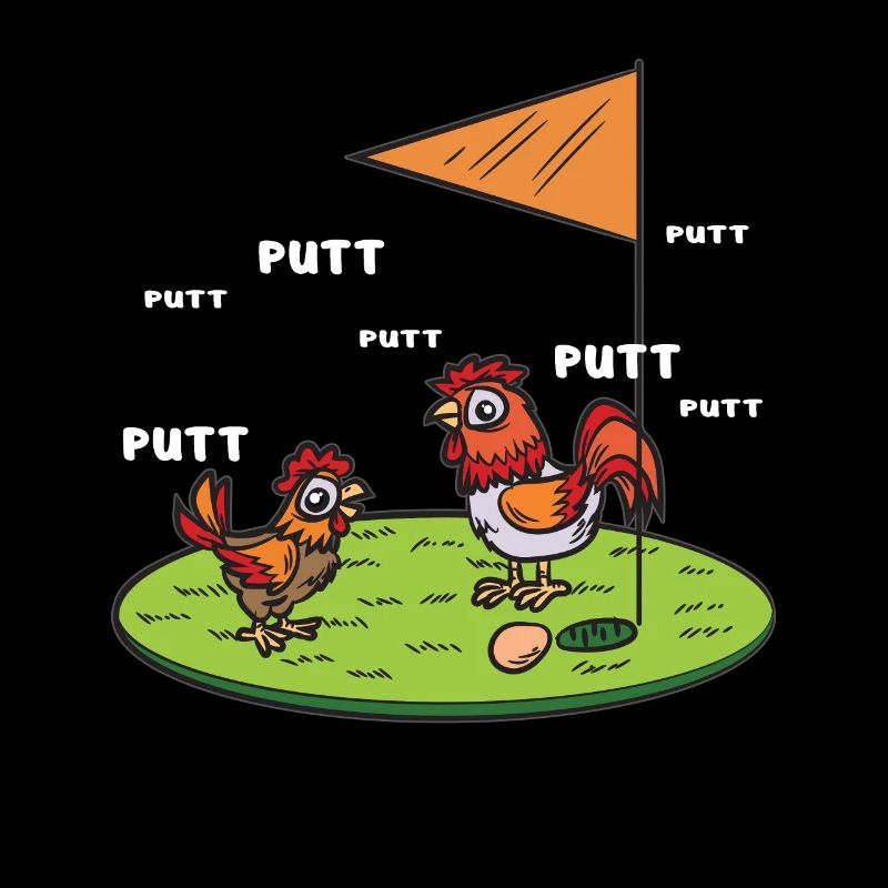 Golf Minigolf Putt Putt Chicken Humor