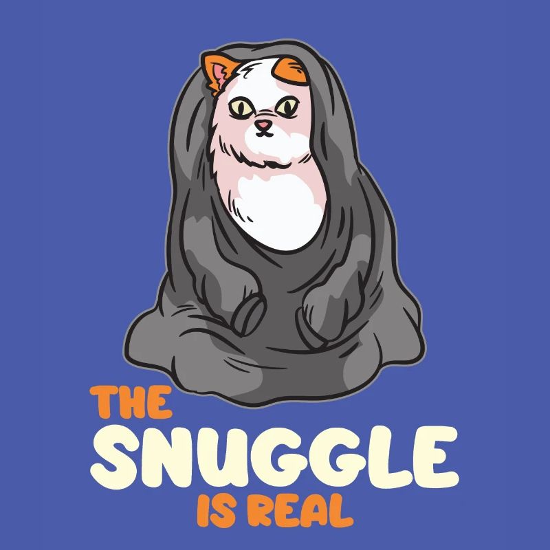 Le Snuggle est un vrai chat dans une couverture