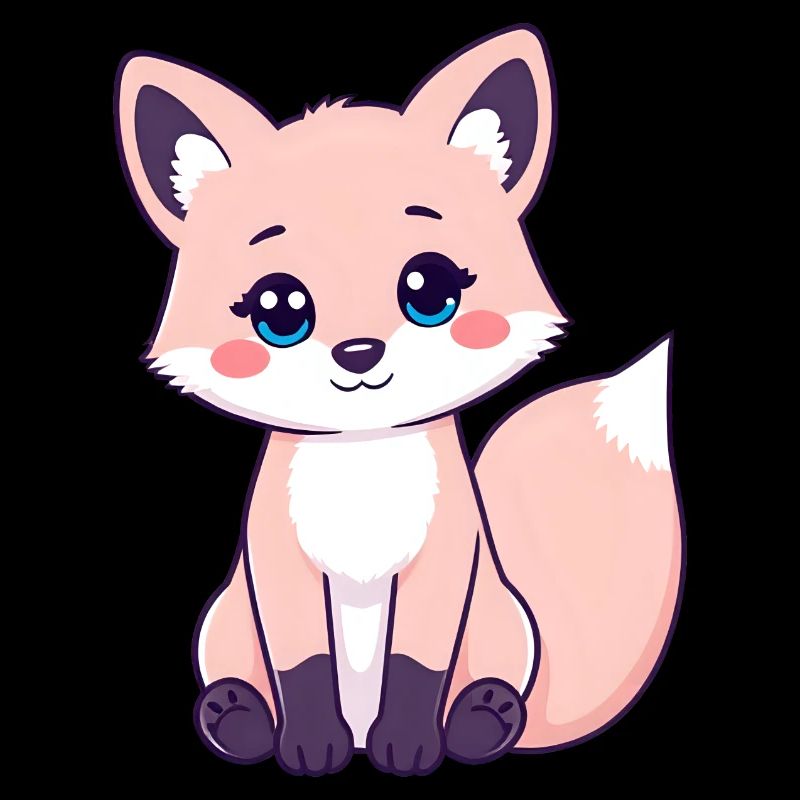 Curious Ginger Tabby Fox with Striking Pink Cheeks