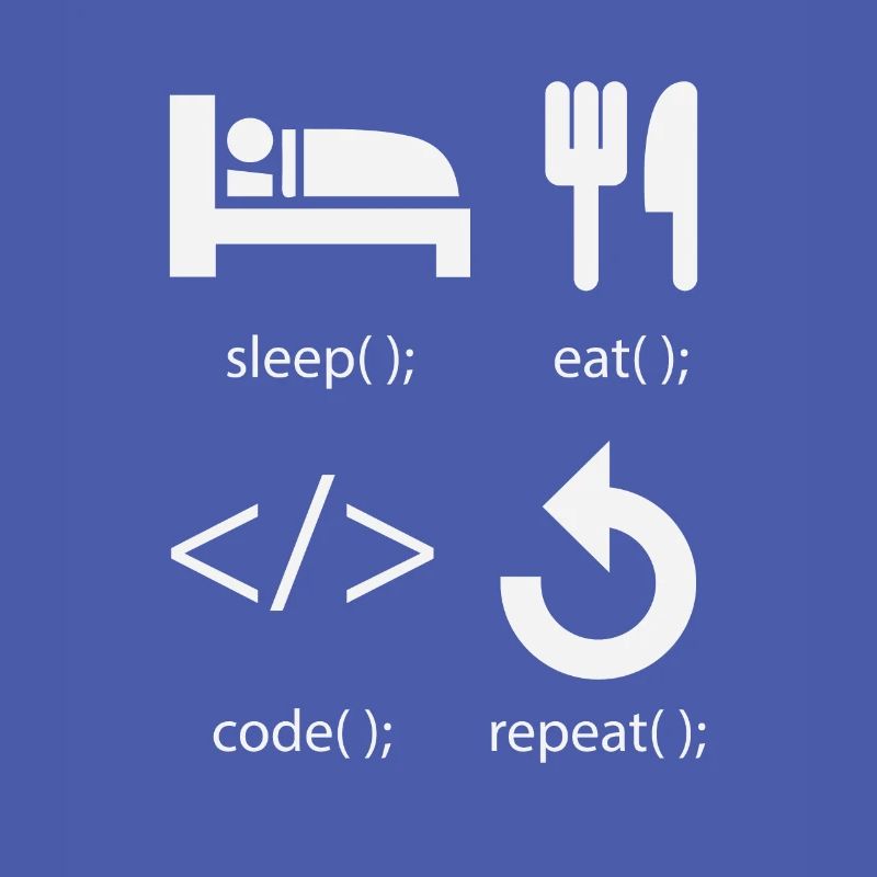 Programmierer Entwickler - Eat Sleep Code Repeat