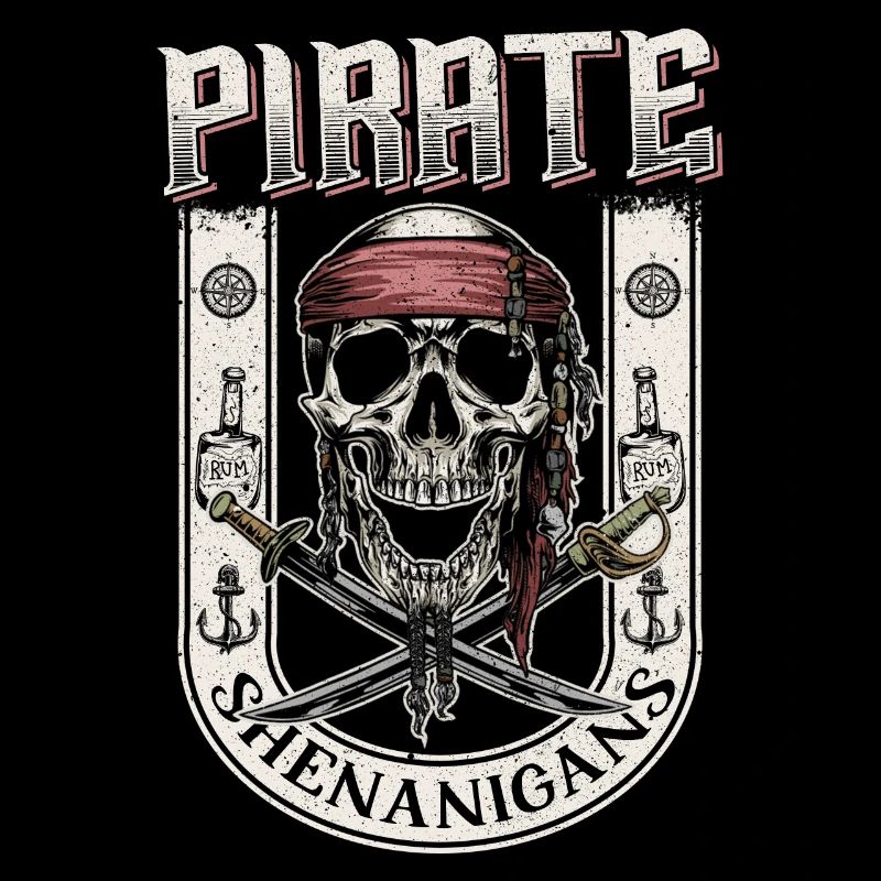 Let The Pirate Shenanigans Begin Tattoo Style