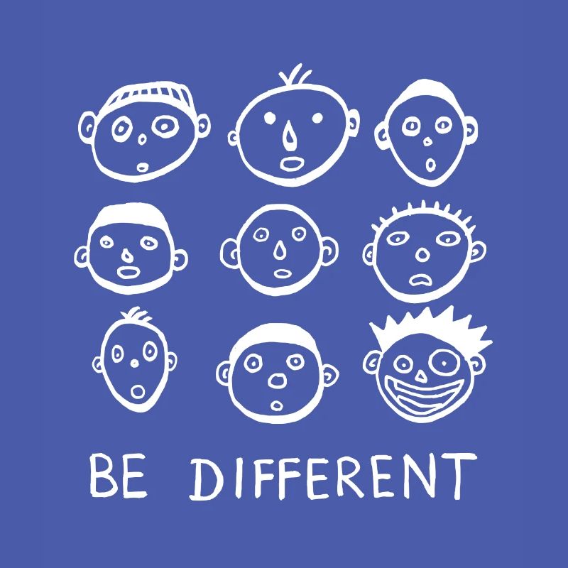 Be different sei anders statement cool lustig