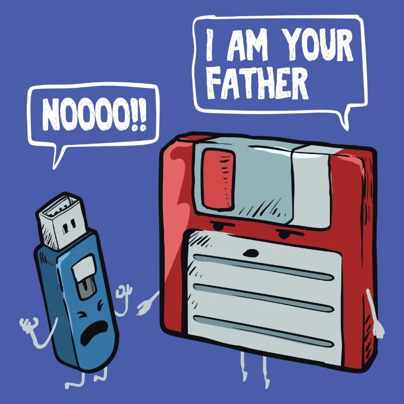 Floppy & USB Stick Gift for Computer Nerds