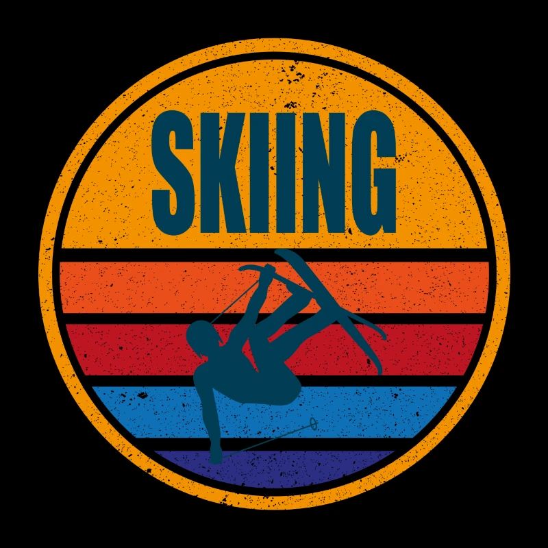Skiing Skiing Mountains Gift