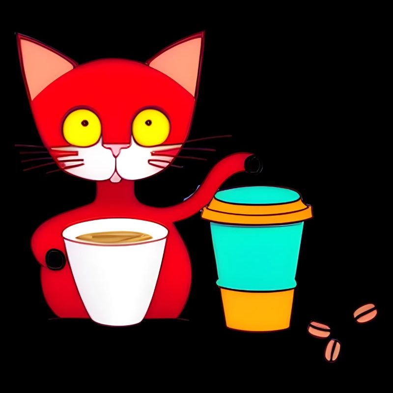 chat et café