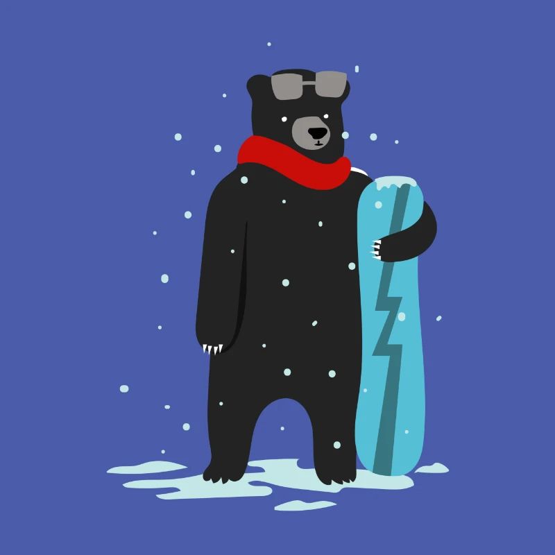 Nette Snowboardfahrt, die Geschenkgeschenkideen zeichnet