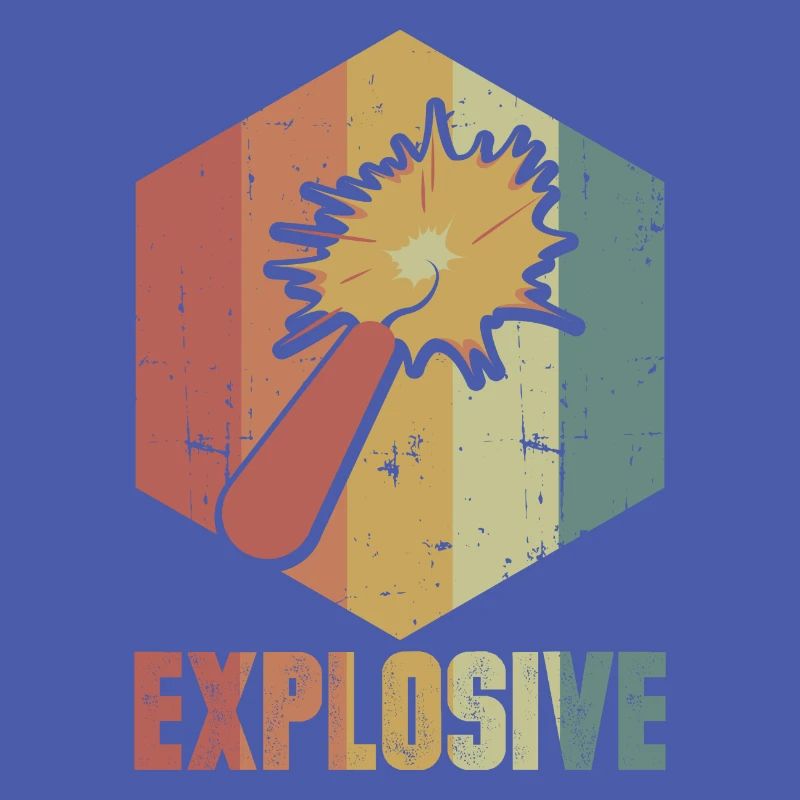 Dynamit Explosion Retro Cooles Geschenk