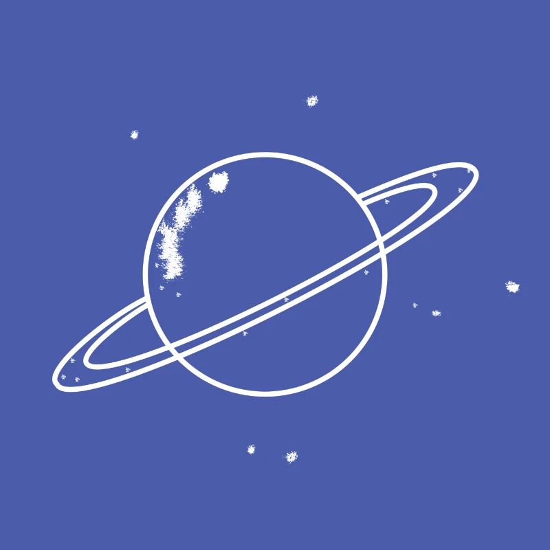 Planet mit Sternen