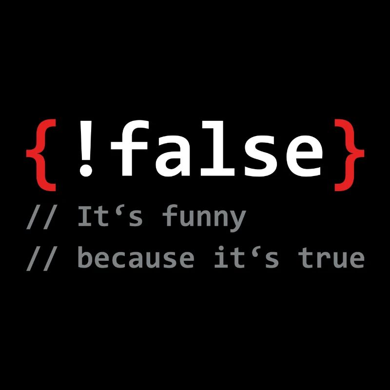 Faux c'est drôle parce que c'est un vrai programmeur