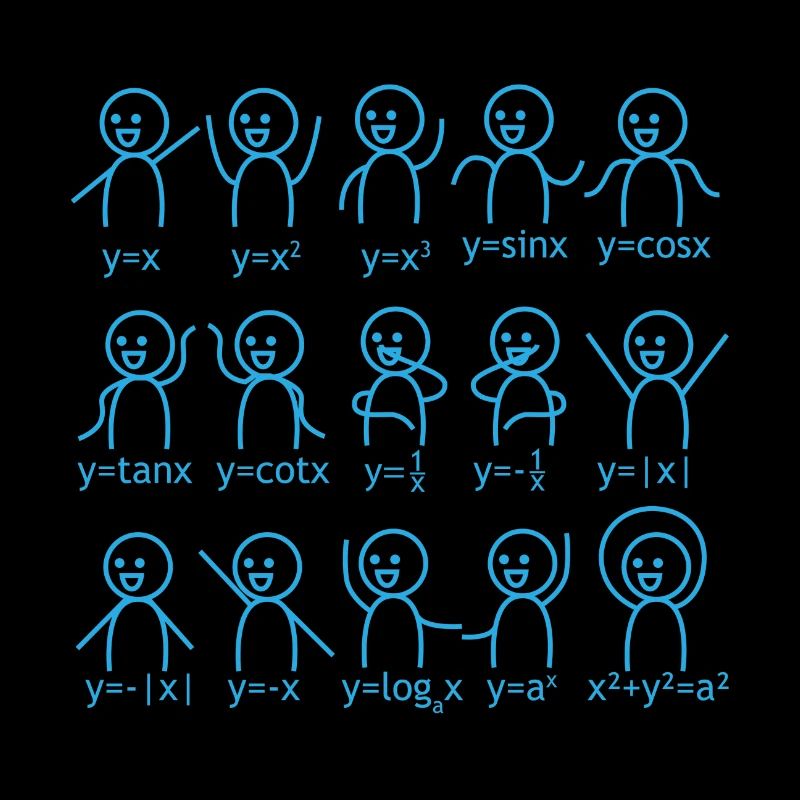 Mathematics graphic formula school gift