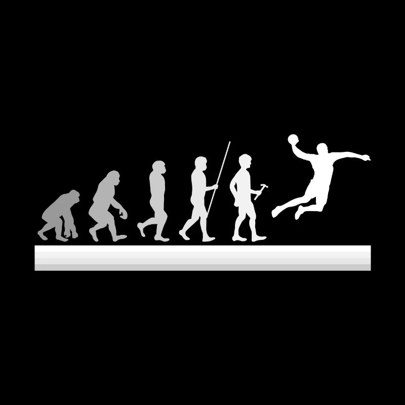 Evolution handballspieler Sport Hobby Geschenk