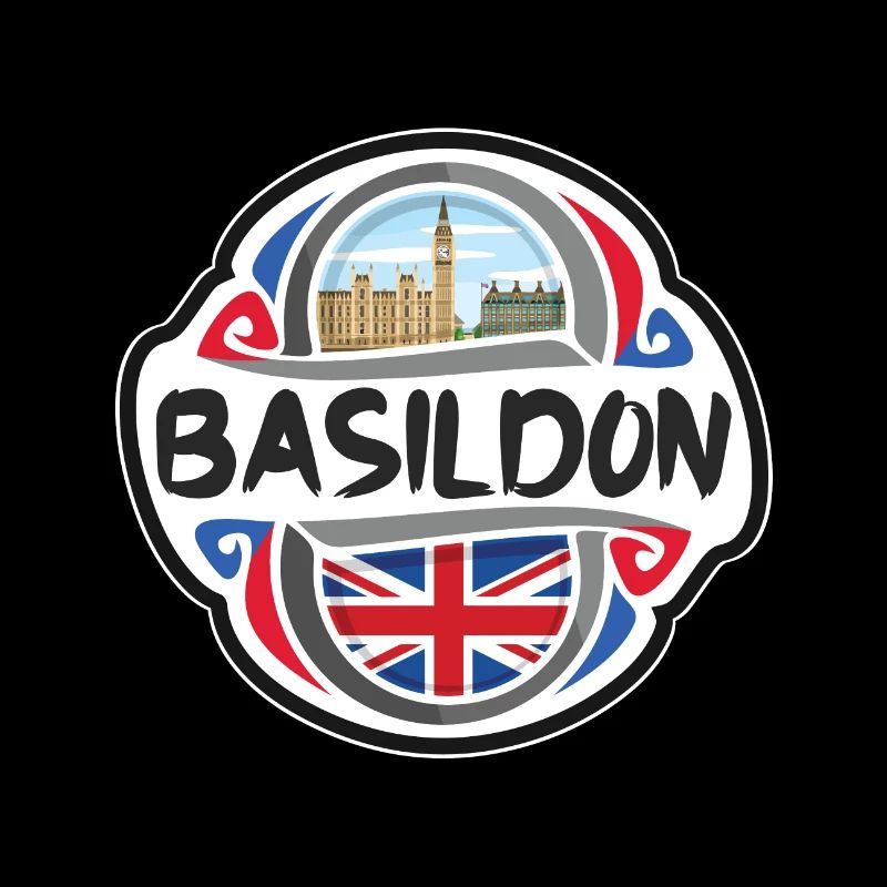 Basildon Royaume-Uni Royaume-Uni Drapeau Souvenir de voyage Ba