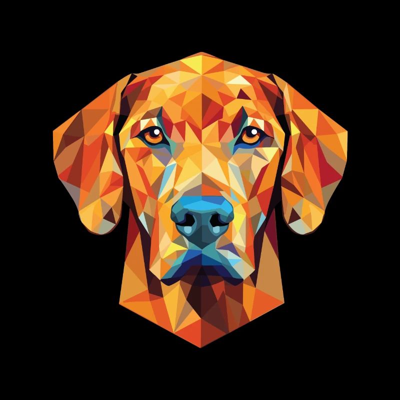 Rhodesian Ridgeback Hunderasse buntes Aquarell